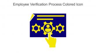 Employee Verification Process Colored Icon In Powerpoint Pptx Png And Editable Eps Format