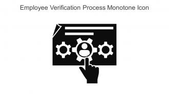 Employee Verification Process Monotone Icon In Powerpoint Pptx Png And Editable Eps Format