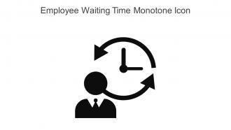 Employee Waiting Time Monotone Icon In Powerpoint Pptx Png And Editable Eps Format