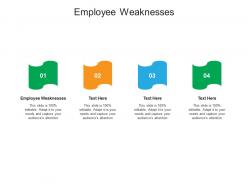 Employee weaknesses ppt powerpoint presentation slides graphic tips cpb