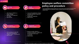 Employee Welfare Committee Policy And Procedure