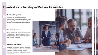 Employee Welfare Committee Roles And Responsibilities Explained Clearly PPT Summary AT Editable Slides