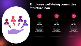 Employee Well Being Committee Structure Icon