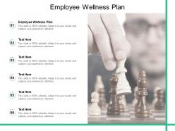 Employee wellness plan ppt powerpoint presentation slides background images cpb