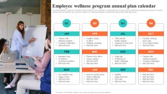 Employee Wellness Program Annual Plan Calendar Building EVP For Talent Acquisition