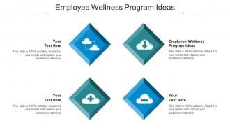 Employee wellness program ideas ppt powerpoint presentation summary objects cpb