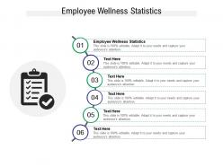 Employee wellness statistics ppt powerpoint presentation outline visuals cpb