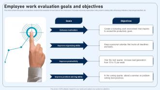 Employee Work Evaluation Goals And Objectives