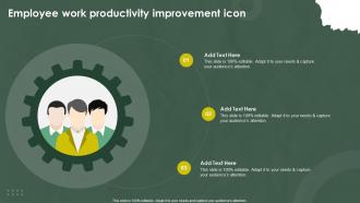 Employee Work Productivity Improvement Icon