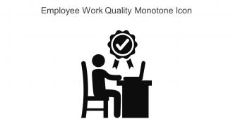 Employee Work Quality Monotone Icon In Powerpoint Pptx Png And Editable Eps Format