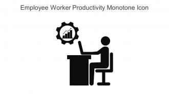 Employee Worker Productivity Monotone Icon In Powerpoint Pptx Png And Editable Eps Format