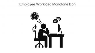 Employee Workload Monotone Icon In Powerpoint Pptx Png And Editable Eps Format