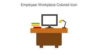 Employee Workplace Colored Icon In Powerpoint Pptx Png And Editable Eps Format