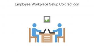 Employee Workplace Setup Colored Icon In Powerpoint Pptx Png And Editable Eps Format