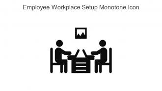 Employee Workplace Setup Monotone Icon In Powerpoint Pptx Png And Editable Eps Format