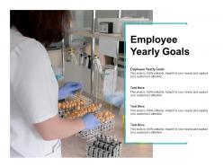 Employee yearly goals ppt powerpoint presentation show background image cpb