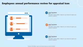 Employees Annual Performance Review For Appraisal Icon