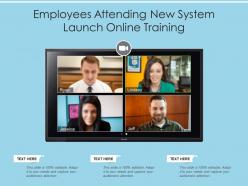 Employees Attending New System Launch Online Training