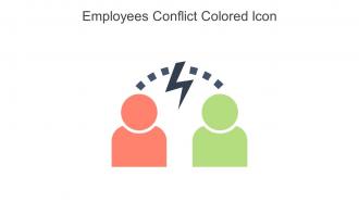 Employees Conflict Colored Icon In Powerpoint Pptx Png And Editable Eps Format