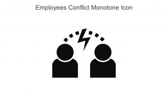 Employees Conflict Monotone Icon In Powerpoint Pptx Png And Editable Eps Format