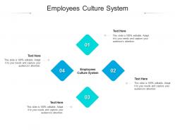 Employees culture system ppt powerpoint presentation inspiration layouts cpb