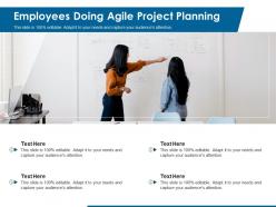 Employees doing agile project planning