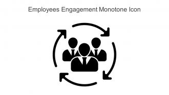 Employees Engagement Monotone Icon In Powerpoint Pptx Png And Editable Eps Format
