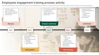 Employees Engagement Training Process Activity