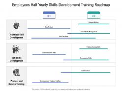 Employees half yearly skills development training roadmap