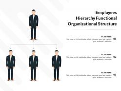 Employees Hierarchy Functional Organizational Structure