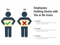 Employees Holding Charts With Yes Or No Icons