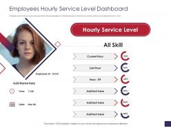 Employees hourly service level dashboard grievance management ppt topics