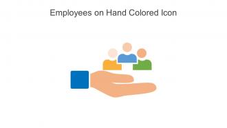 Employees On Hand Colored Icon In Powerpoint Pptx Png And Editable Eps Format