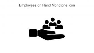 Employees On Hand Monotone Icon In Powerpoint Pptx Png And Editable Eps Format
