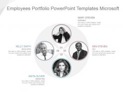Employees portfolio powerpoint templates microsoft