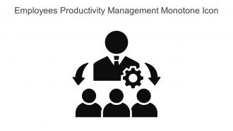 Employees Productivity Management Monotone Icon In Powerpoint Pptx Png And Editable Eps Format