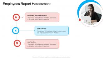 Employees Report Harassment In Powerpoint And Google Slides Cpb