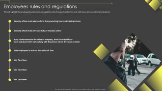 Employees Rules And Regulations Security And Manpower Services Company Profile