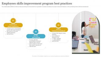 Employees Skills Improvement Program Best Practices