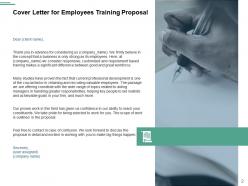 Employees training proposal powerpoint presentation slides