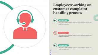 Employees Working On Customer Complaint Handling Process