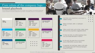 Employer Brand Playbook Core Colors Of The Company Logo Brand Playbook