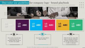 Employer Brand Playbook One Color Use Guideline For Company Logo Brand Playbook