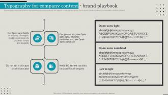 Employer Brand Playbook Typography For Company Content Brand Playbook