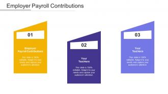 Employer payroll contributions ppt powerpoint presentation model deck cpb
