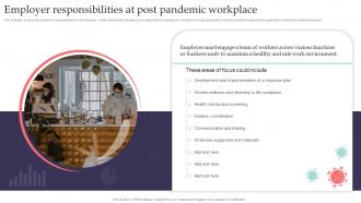 Employer Responsibilities At Post Pandemic Workplace Pandemic Business Playbook