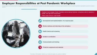 Employer Responsibilities At Post Pandemic Workplace Post Pandemic Business Playbook