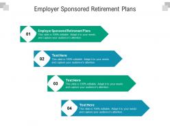 Employer sponsored retirement plans ppt powerpoint presentation portfolio examples cpb