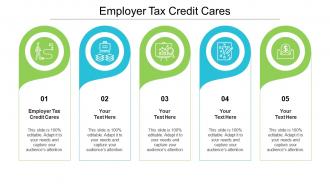 Employer tax credit cares ppt powerpoint presentation ideas tips cpb