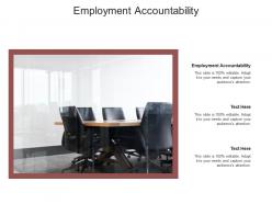 Employment accountability ppt powerpoint presentation inspiration aids cpb